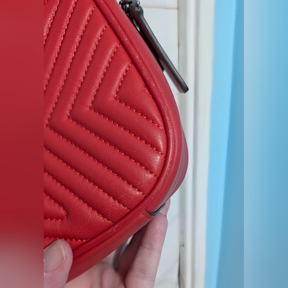 Coach Red Quilted ⭐ Star ⭐ 🤩🤩 Crossbody Bag - Picture 7 of 16